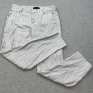 Banana Republic AVERY Pants Womens Size 2P Striped Seersucker Petite Chino